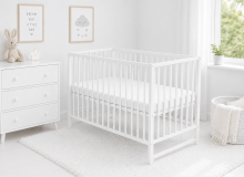 Elf Bed Сlassic  Art.298081 White Medinė kūdikio lovelė 120x60 cm