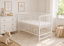 Elf Bed Сlassic  Art.298081 White Medinė kūdikio lovelė 120x60 cm