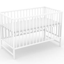 Elf Bed Сlassic Drawer Art.298083 Grey Medinė kūdikio lovelė su stalčiumi daiktams susidėti (120x60 cm)