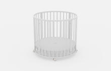 Elf Bed Crib Roundy  Art.298158 Black Stilinga apvali medinė lovelė