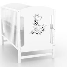 Elf Bed Meadow Art.298166 White/Pine Medinė kūdikio lovelė  (120x60 cm)