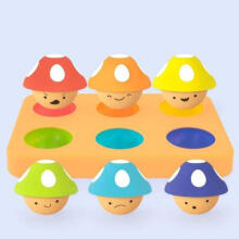 Sassy mischievous mushroom sorter for children - educational toy 12 months+