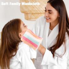 Bebe Basic Washcloth Art.298318 Stripes Medvilninė skalbimo pirštinė