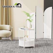 ModernHome Round Side Table Art.298325 Round coffee table with storage and bedside table