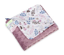 BLANKET MINKY 75X100 TWIGS PINK