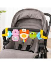 WOOPIE BABY Stroller and Crib Hanging Toy Sensory Musical Crab Mirror Fish 6m