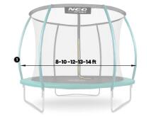 Lower post for trampoline type C 8-14 ft green Neo-Sport