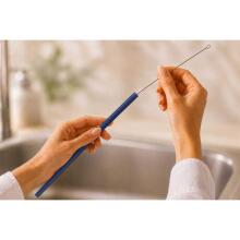 Berdsten Plastic Reusable Straw Set 4 + Brush