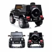 Lean Toys Mercedes G63 Art.S306-1 Black Battery-powered ride-on car for children with an additional remote control