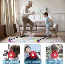 Flashing Jump LED Ring Art.299005 Glowing Jumping Ball, Flashing Skip Ball, Foldable Flash Jumping Ball