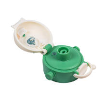 A0724 SCHOOL WATER BOTTLE WITH STRAW 480ML GREEN