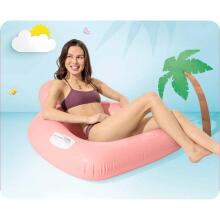 Rožinė plaukimo kėdė-matrasas INTEX 56801