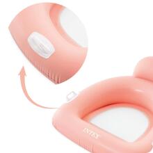 Rožinė plaukimo kėdė-matrasas INTEX 56801