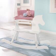 Kidsworld Rocking Horse Art.299213 White medinis vaikiškas supamasis arklys