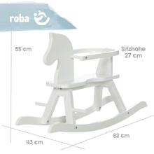 Kidsworld Rocking Horse Art.299213 White medinis vaikiškas supamasis arklys