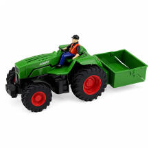 Nuotoliniu būdu valdomas RC žemės ūkio traktorius su priekaba Ūkininkas 1:24