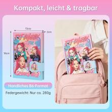 Hardcover Notebook Huntrix  Art.299486 Блокнот для девочек  с магнитным замком