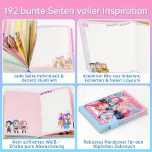 Hardcover Notebook Huntrix  Art.299486 Блокнот для девочек  с магнитным замком