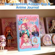 Hardcover Notebook Huntrix  Art.299486 Блокнот для девочек  с магнитным замком