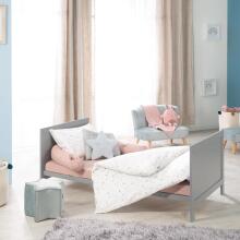 Roba Kombi Crib Art.299488 Taupe Beige Transformuojama medinė lovelė (140x70 cm)
