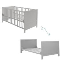 Roba Kombi Crib Art.299488 Taupe Beige Transformuojama medinė lovelė (140x70 cm)
