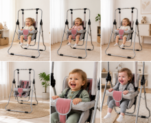 Adbor Swing N1 Art.N-05 Vaikiškos sūpynės su saugos turėklu (naudojimui viduje ir lauke)