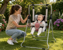 Adbor Swing N1 Art.N-05 Vaikiškos sūpynės su saugos turėklu (naudojimui viduje ir lauke)