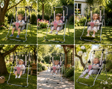 Adbor Swing N1 Art.N-08 Vaikiškos sūpynės su saugos turėklu (naudojimui viduje ir lauke)