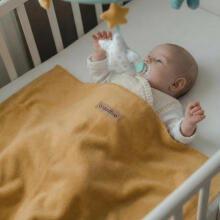 Blanket - OSLO - ONE COLOR - size 75x100 - MUSTARD