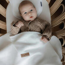 Blanket - OLSO - ONE COLOR - size 75x100 - MILK