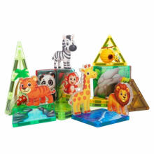 KLOCKI - 02295 - magnetiniai - ZOO - 27 vnt