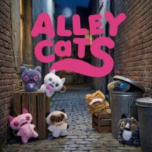 Fuggler Alley Cat Keyring Art.299879: juokingas bjaurus monstras pliušinis kolekcinis žaislas RANDOM