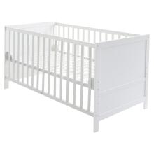 Roba Kombi Crib Art.299909 White Transformuojama medinė lovelė (140x70 cm)
