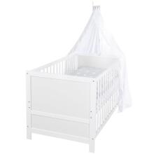 Roba Kombi Crib Art.299909 White Transformuojama medinė lovelė (140x70 cm)