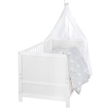Roba Kombi Crib Art.299909 White Transformuojama medinė lovelė (140x70 cm)
