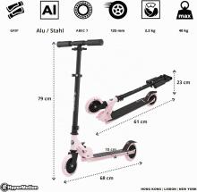 HyperMotion Scooter Art.299911 Pink juodas motoroleris
