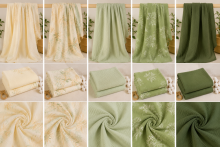Yukkidds Muslin Cloths Art.299921 Green Leaf Aukščiausios kokybės muslino vystyklai iš bambuko, 1 vnt. (60x60 cm)