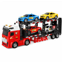 Lora Transporter Tow Truck with 4 Cars Lights Sounds