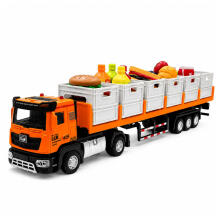 Oranžinis maisto transporto sunkvežimis 1:40