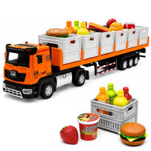 Oranžinis maisto transporto sunkvežimis 1:40