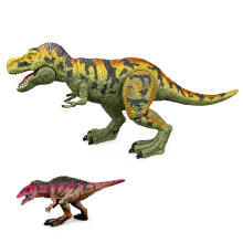 Dinozaurų rinkinys T-Rex judantis medžiotojas motociklo priedai garsai