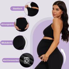 Maternity Leggings Art.300414 Black Легинсы для беременных