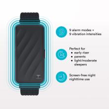 Homedics SS-WB100BL-WW WakeBand, Your Silent Alarm, Blue