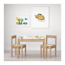 Latt Art.501.784.11 Vaikų baldų komplektas Stalas ir 2 kėdės