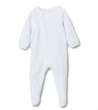 Margo Sleepsuit Art.31268 White Детские хлопковые ползунки