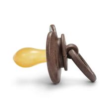 Elodie Details Bambukinis čiulptukas su natūraliu žinduku „Chocolate“, 3mėn. +