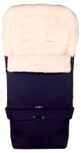 Womar Grow S20 Wool Art.3-Z-SW-S20-014  Navy Blue  Спальный мешок на натуральной овчинке для коляски  106 см
