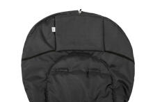 Sensillo Classic Romper Bag Art.823 Black/Wool vežimėlio miegmaišis su avies vilnos pamušalu