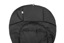 Sensillo Classic Romper Bag Art.823 Black/Wool vežimėlio miegmaišis su avies vilnos pamušalu
