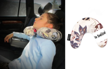 La Bebe™ Mimi Nursing Cotton Pillow Art.35601 Cars Black/White Подкова для сна, кормления малыша 19x46 cm